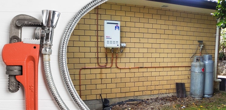 LPG hot water installation