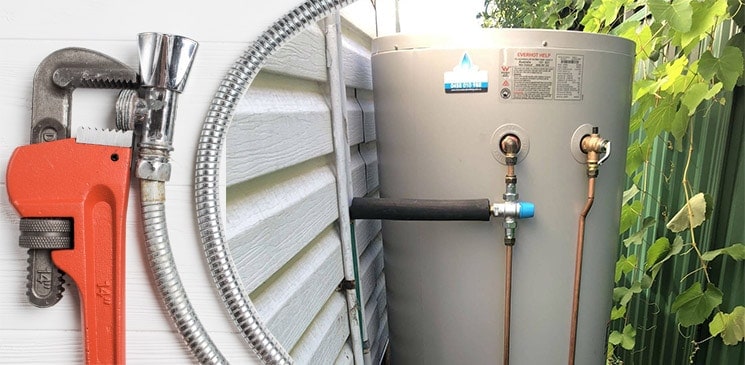 electric hot water installation