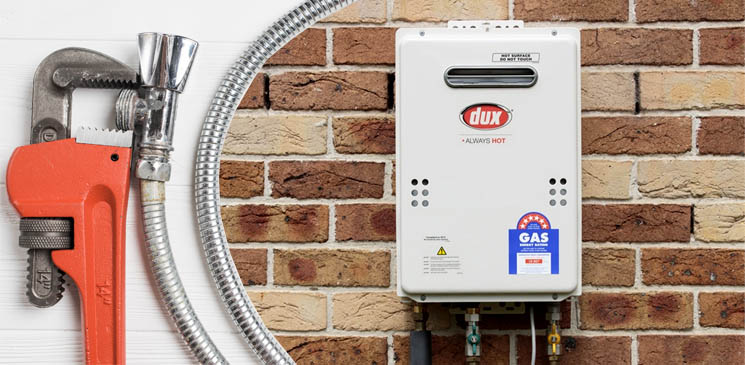 dux hot water system intallation