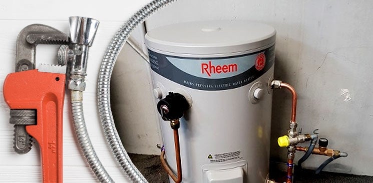 rheem hot water system installation